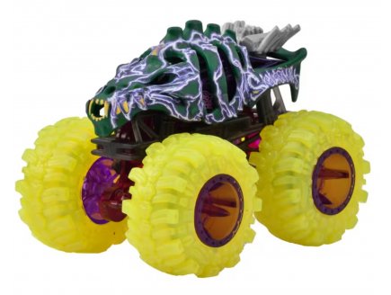 Monster Trucks Hot Wheels Skelesaurus - Série Power Smashers - Véhicule Métal Échelle 1:64 - Mattel - HYJ27