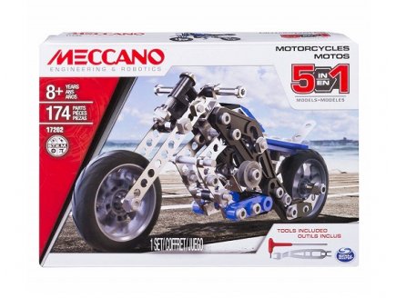 MOTOS 5 MODELES - MECCANO - 17202 - JEU DE CONSTRUCTION