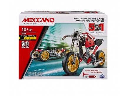 MOTOS OU VOITURES 5 MODELES - MECCANO - 19201 - JEU DE CONSTRUCTION