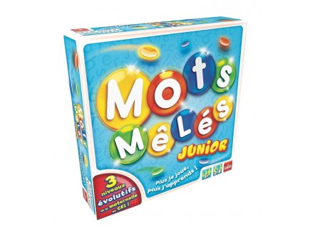MOTS MELES JUNIOR 3 NIVEAUX EVOLUTIFS - GOLIATH - 370541 - JEU SOCIETE ENFANT, LETTRES