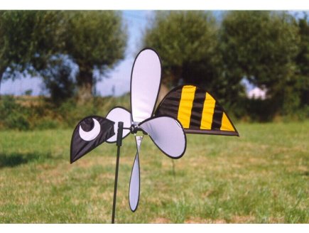 MOULIN A VENT ABEILLE BEE 75 X 65 CM - GIROUETTE - DECORATION JARDIN, TERRASSE