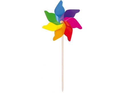 MOULIN A VENT GEANT MULTICOLORE 62 CM - JEU DE PLEIN AIR, DECORATION JARDIN