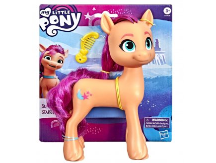 My little pony : Poney orange Sunny Starscout 22 cm avec peigne - Mon Petit Poney - Hasbro