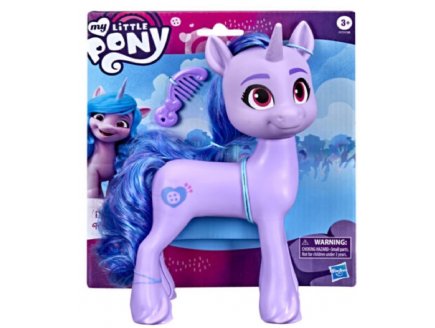 My little pony : Poney violet Izzy Moonbow 22 cm avec peigne - Mon Petit Poney - Hasbro