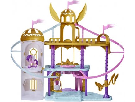 My little pony the movie : la maison royale 56cm + poney princess petals + accessoires - Hasbro f2156 