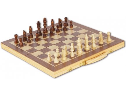 NATURAL GAMES - JEU D'ECHECS EN BOIS - JEU DE SOCIETE