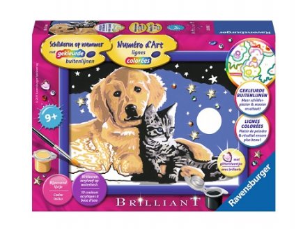 Numero d'art brillant nuit etoilee - Ravensburger - 28058 - peinture