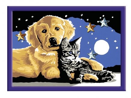Numero d'art brillant nuit etoilee - Ravensburger - 28058 - peinture