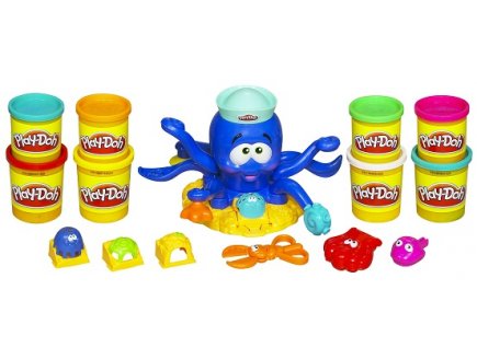 Octopus la pieuvre play-doh + 4 pots bonus - pate a modeler - Hasbro - 20472