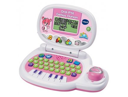 ORDI P'TIT GENIUS OURSON ROSE - VTECH - JEU EDUCATIF ELECTRONIQUE