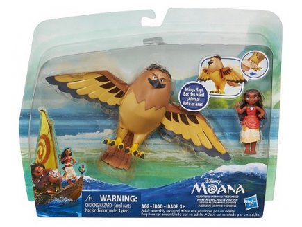 PACK AVENTURES AVEC MAUI LE DEMI-DIEU - SET DISNEY VAIANA + AIGLE MAUI - HASBRO - C0198