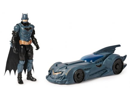 Pack Batmobile et Figurine Batman 30 cm - Vehicule DC Comics - Shadow Guardian - Spin Master