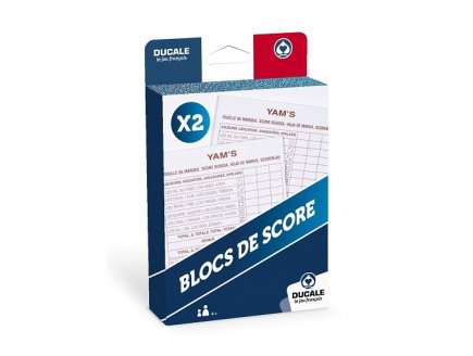 PACK DE 2 BLOCS DE SCORE YAM'S - 80 FEUILLES DE MARQUE - DUCALE