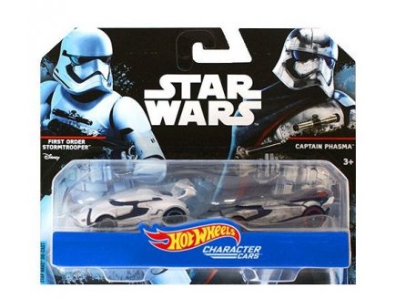 PACK DE 2 VEHICULES STAR WARS FIRST ORDER STORMTROOPER ET CAPTAIN PHASMA - HOT WHEELS - MATTEL - DXP99