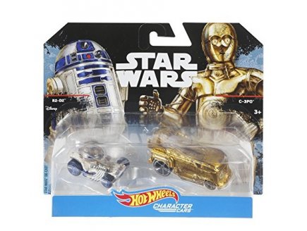 PACK DE 2 VEHICULES STAR WARS R2-D2 ET C-3PO - HOT WHEELS CHARACTER CARS - MATTEL - DXR03