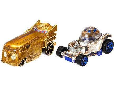 Pack de 2 vehicules star wars r2-d2 et c-3po - hot wheels character cars - Mattel - dxr03