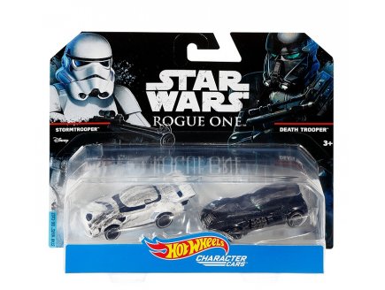 PACK DE 2 VEHICULES STAR WARS STORMTROOPER ET DEATH TROOPER - HOT WHEELS ROGUE ONE - MATTEL - DXP95