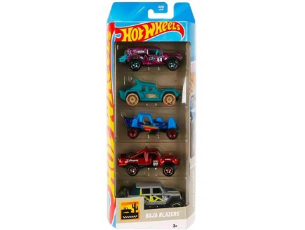 Pack de 5 v�hicules Hot Wheels : Baja Blazers - Mattel - JBJ82 - Set voitures miniatures