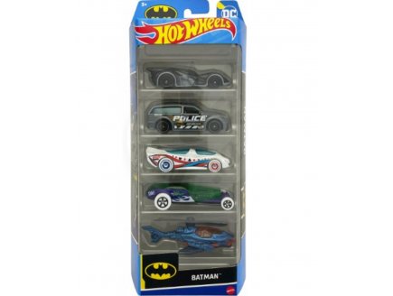 Pack de 5 v�hicules Hot Wheels : Batman - Mattel - HTV43 - Set voitures miniatures