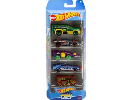 Pack de 5 v�hicules Hot Wheels : City - Mattel - HTV39 - Set voitures miniatures
