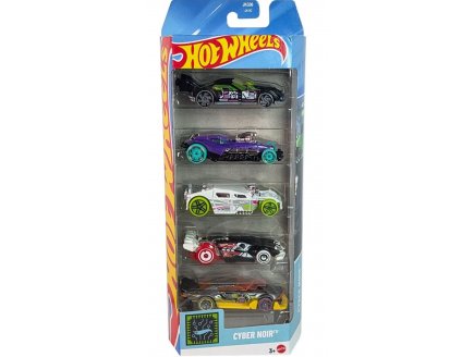 Pack de 5 v�hicules Hot Wheels : Cyber Noir - Mattel - JKG06 - Set voitures miniatures