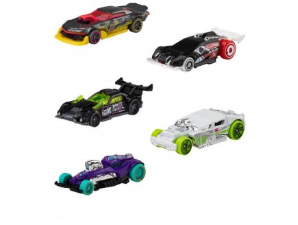 Pack de 5 v�hicules Hot Wheels : Cyber Noir - Mattel - JKG06 - Set voitures miniatures