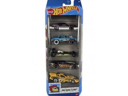 PACK DE 5 VEHICULES HOT WHEELS : HW DRAG STRIP - MATTEL - HTV54 - SET VOITURES MINIATURES
