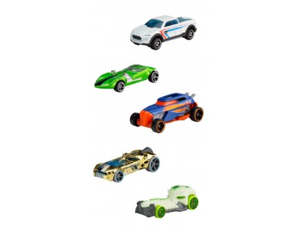 Pack de 5 véhicules Hot Wheels : Let's Race - Mattel - HTV42 - Set voitures miniatures