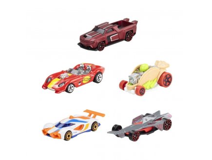 Pack de 5 véhicules Hot Wheels : Let's Race - Mattel - JBJ79 - Set voitures miniatures