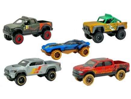Pack de 5 vehicules hot wheels : remote adventures - Mattel - htv53 - set voitures miniatures