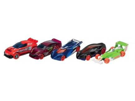 Pack de 5 véhicules Hot Wheels : Stunt Tracks - Mattel - JBJ83 - Set voitures miniatures