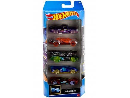 Pack de 5 véhicules Hot Wheels : X-Raycers - Mattel - HTV41 - Set voitures miniatures