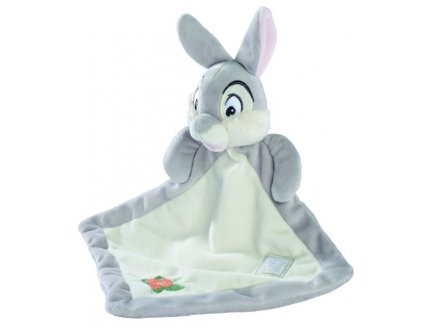 PANPAN LE LAPIN DOUDOU PLAT GRIS 20 X 20 CM - PELUCHE DISNEY - NICOTOY