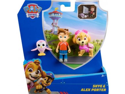 Pat Patrouille Alex avec Oiseau et chienne Stella - 3 figurines - Chien - Paw Patrol - Spin Master - 20152005