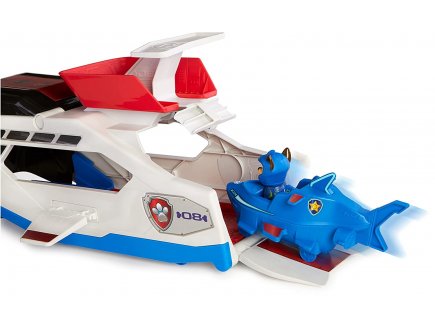 Pat Patrouille Aqua Pups : Contrôleur de baleines + un véhicule + figurine chien Chase - véhicule - Spin Master - 20139113