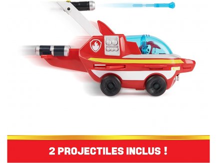 Pat patrouille aqua pups : marcus et son sous-marin dauphin - figurine chien - vehicule de luxe - paw patrol - Spin master - 20140362