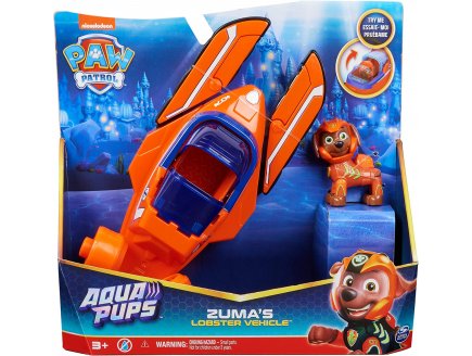 PAT PATROUILLE AQUA PUPS : ZUMA ET SON SOUS-MARIN HOMARD - FIGURINE CHIEN - VEHICULE DE LUXE - PAW PATROL - SPIN MASTER - 20140367