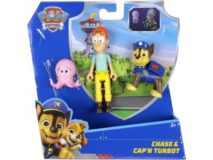 Pat Patrouille Capitaine Turbot Pieuvre et Chase - 3 figurines - Chien - Paw Patrol - Spin Master - 20152002