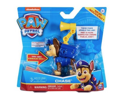 PAT PATROUILLE CHASE AVEC SON ET SAC A DOS - FIGURINE CHIEN - PAW PATROL - SPIN MASTER - 20126393