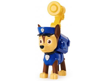 Pat patrouille chase avec son et sac a dos - figurine chien - paw patrol - Spin master - 20126393