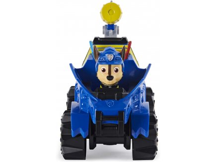 Pat patrouille chase et son quad tout terrain de police + dinosaure mystere - figurine chien - paw patrol dino rescue