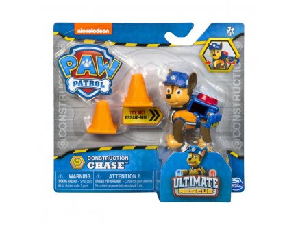 PAT PATROUILLE CHASE ULTIMATE RESCUE CONSTRUCTION - FIGURINE CHIEN - PAW PATROL - SPIN MASTER - 20106594