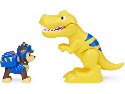 Pat patrouille dino rescue chase et son tyrannosaurus + dinosaure mystere - figurine chien - paw patrol - Spin master - 20126399