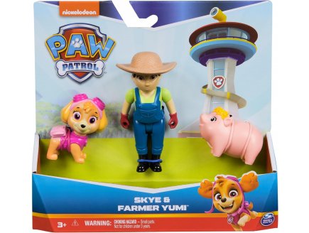 PAT PATROUILLE FERMIERE YUMI ET SON COCHON + CHIENNE STELLA - 3 FIGURINES - PAW PATROL - SPIN MASTER - 20148187