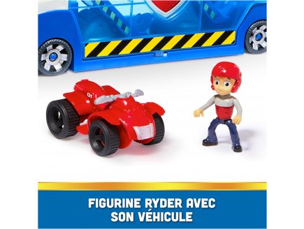 Pat patrouille Grand camion Patrouilleur 3.0 avec sons et lumires + Quad et figurine Ryder - Vhicule - Paw Patrol - Spin master