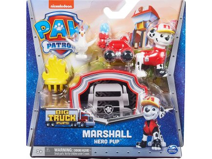 PAT PATROUILLE HERO PUP - MARCUS + DRONE DE SAUVETAGE A CLIPSER + POULE GALINETTA + CENTRE DE COMMANDE - FIGURINE CHIEN - PAW PATROL - SPIN MASTER - 20139037