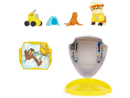 Pat patrouille hero pup - ruben + drone de sauvetage a clipser + morse + centre de commande - figurine chien - Spin master - 20139044