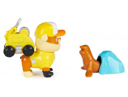 Pat patrouille hero pup - ruben + drone de sauvetage a clipser + morse + centre de commande - figurine chien - Spin master - 20139044
