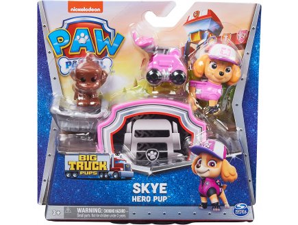 PAT PATROUILLE HERO PUP - STELLA + DRONE DE SAUVETAGE A CLIPSER + SINGE + CENTRE DE COMMANDE - FIGURINE CHIEN - PAW PATROL - SPIN MASTER - 20139038