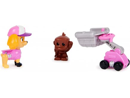 Pat patrouille hero pup - stella + drone de sauvetage a clipser + singe + centre de commande - figurine chien - paw patrol - Spin master - 20139038